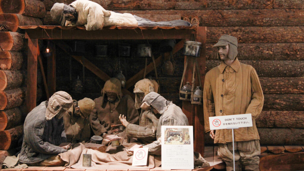 ラーゲリー内の様子の再現